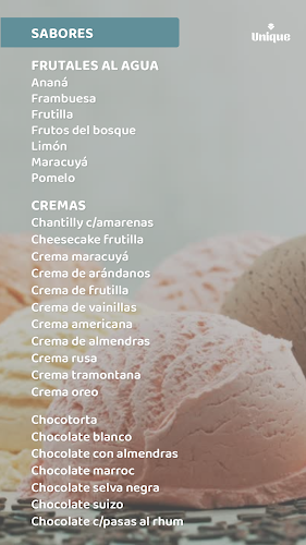 Unique Helados Bistró - Rosario