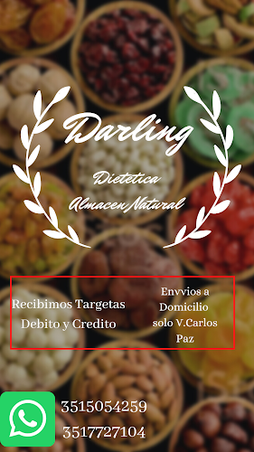 Opinii despre DIETETICA,CAFETERIA,ALMACEN NATURAL DARLING în Villa San Nicolas - Gastronomía y hostelería
