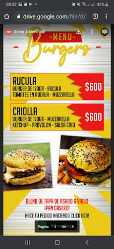 Opinii despre BLEND's burgers & pizzas în San Nicolás de Los Arroyos - Gastronomía y hostelería