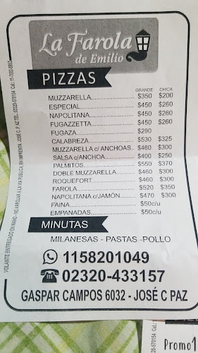 Opinii despre Pizzería La Farola de Emilio în Gran Buenos Aires - Gastronomía y hostelería