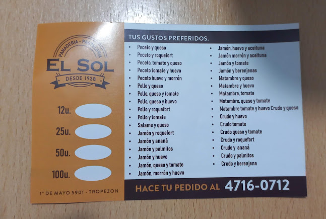 EL SOL PANADERIA - PASTELERÍA