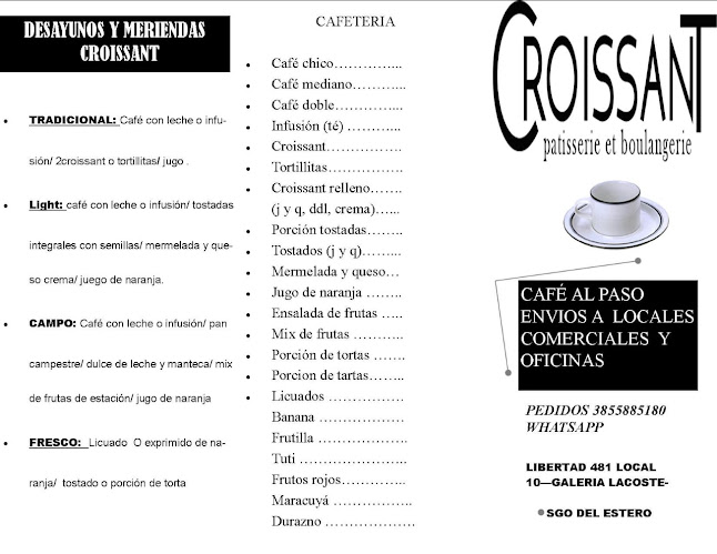 CROISSANT PASTELERIA - Gastronomía y hostelería