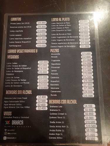 Oaxaca Tacos - Comida Mexicana, lomos y pizzas.