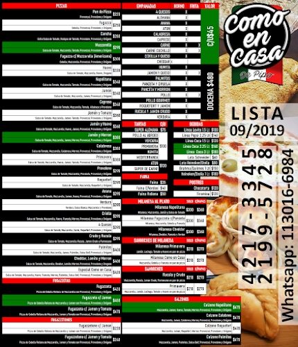 Opinii despre DE PIPO - Como en Casa - Empanadas, Pizzas y más! în Sarandí - Gastronomía y hostelería