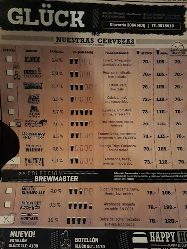 Glück Cervecería - zona Olavarría - Mar del Plata