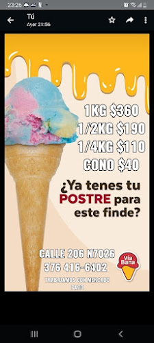 Helados Via Bana - Gastronomía y hostelería