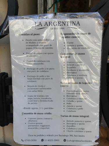 La Argentina San Isidro - Gastronomía y hostelería
