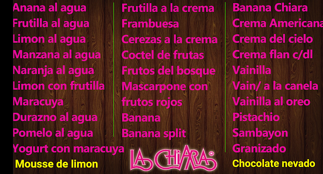 La Chiara Cremas Heladas