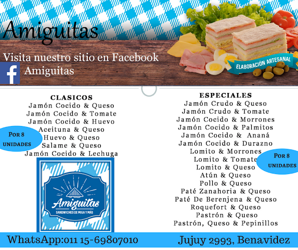 Amiguitas Elab. Artesanal de Sandwich de Miga