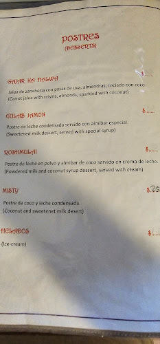 Restaurante indio Ali - San Isidro