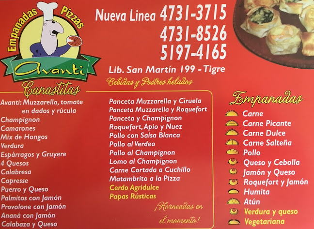 Opinii despre Avanti Tigre Pizza a la Piedra y Empanadas în Tigre - Gastronomía y hostelería