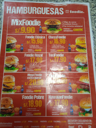 Opinii despre Foodie Hamburgueseria în Jesús María - Gastronomía y hostelería