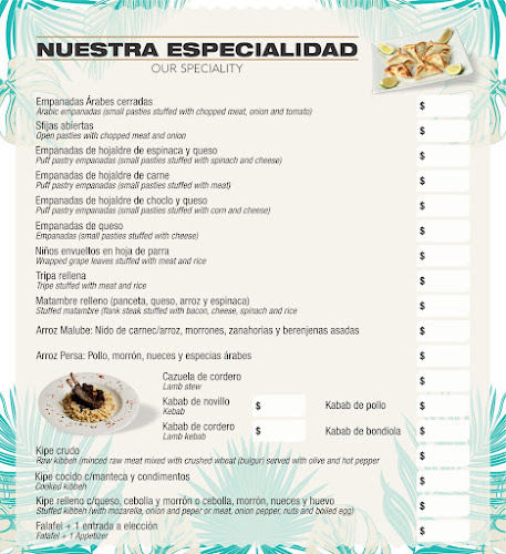 Comidas Arabes Dubai - Salta