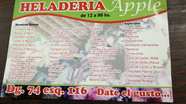 Opinii despre Heladeria Apple în La Plata - Gastronomía y hostelería