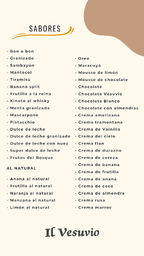 Helados iL Vesuvio - Gastronomía y hostelería