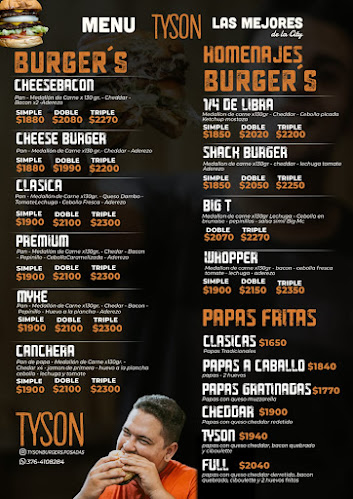 Opinii despre Tyson Burger's în Posadas - Gastronomía y hostelería