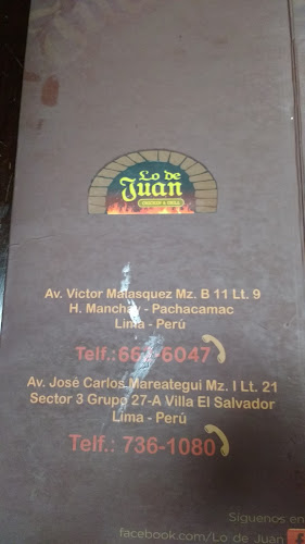 Lo De Juan Chicken & Grill - Pachacamac - Gastronomía y hostelería