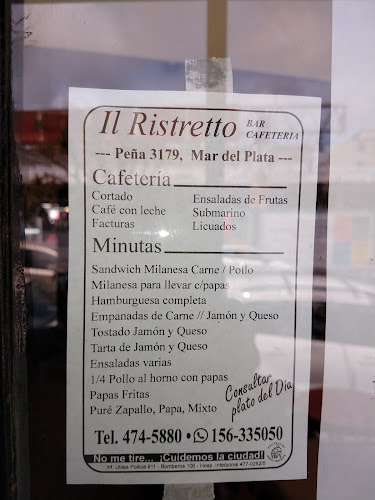 Opinii despre CAFETERIA IL RISTRETTO în Mar del Plata - Gastronomía y hostelería