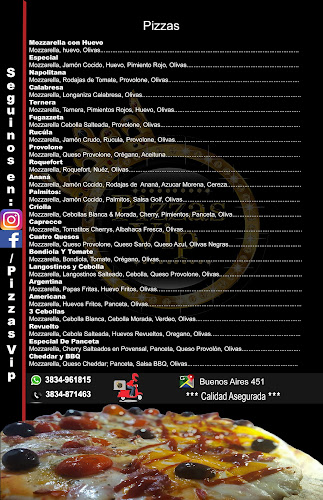 Opinii despre Pizzas Vip în San Fernando del Valle de Catamarca - Gastronomía y hostelería