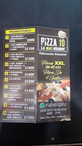 Opinii despre Pizza 10 la mas grande în Piñeyro - Gastronomía y hostelería