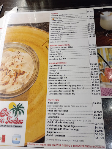 Restaurante ¡Oh! Mi Tumbes - Gastronomía y hostelería