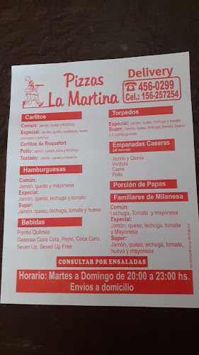 Pizzas La Martina