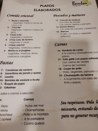 Bamboo - Gastronomía y hostelería