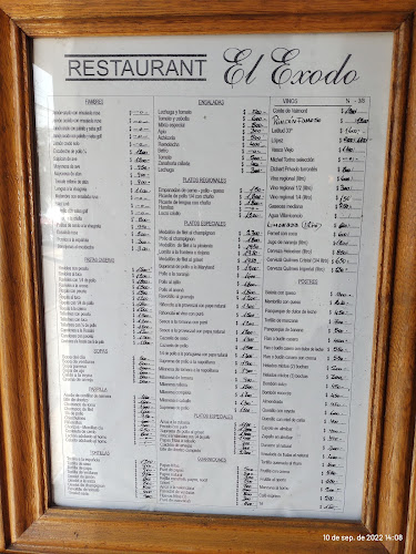 Restaurant El Éxodo