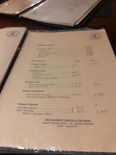 Restaurante Círculo Italiano - Gastronomía y hostelería