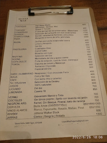 López May, Pulpería - Gastronomía y hostelería