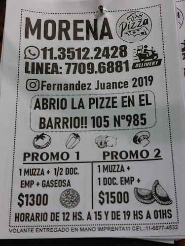 Opinii despre Morena.pizzas în Berazategui Oeste - Gastronomía y hostelería