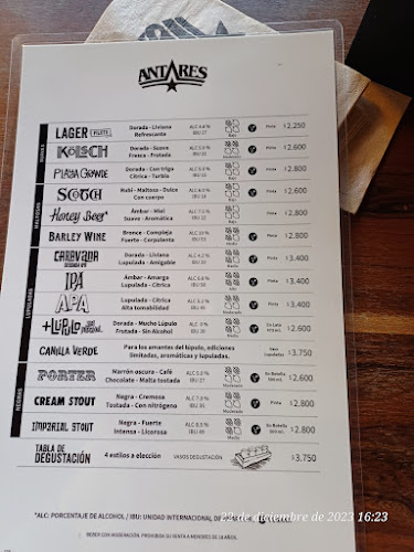 Antares San Miguel - Gastronomía y hostelería