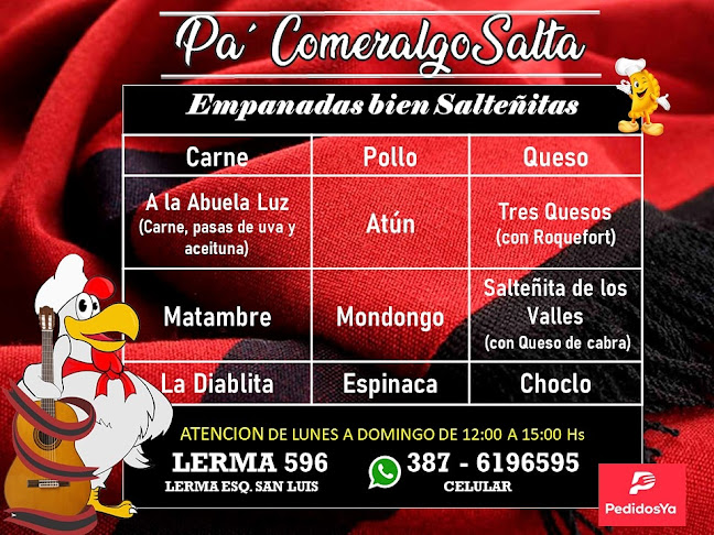 Opinii despre Restaurante Pa Comeralgo Salta în Salta - Gastronomía y hostelería