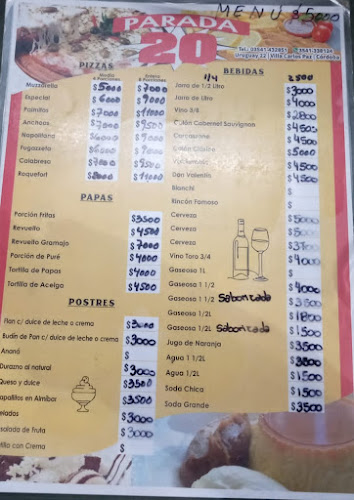 Opinii despre Parada 20 în Villa Carlos Paz - Gastronomía y hostelería