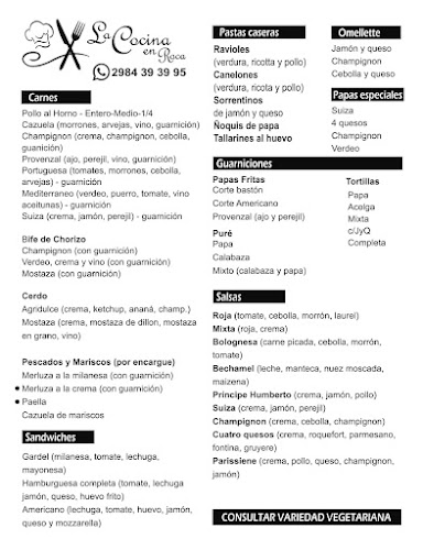 Opinii despre La Cocina en Roca în Gral. Roca - Gastronomía y hostelería