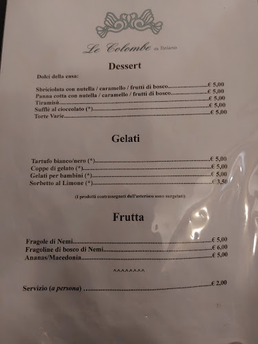 Comentarii opinii despre Le Colombe Da Tiziano