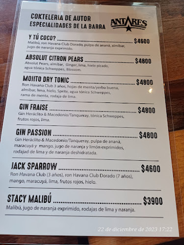 Opinii despre Antares San Miguel în San Miguel - Gastronomía y hostelería