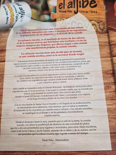 Comentarii opinii despre El Aljibe Comida Típica