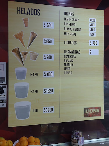 Heladería Lion's - Gral. Roca