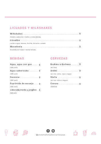 Creamy Helados - Gastronomía y hostelería