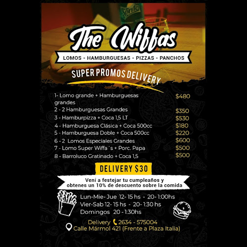 Opinii despre The Wiffa's în San Martín - Gastronomía y hostelería